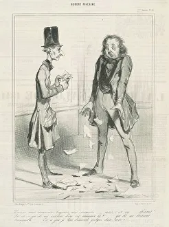 Shocked Prints: Encore mes créanciers, toujours... 19th century. Creator: Honore Daumier