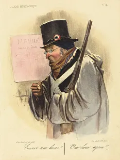 Encore une heure!!, 1837. Creator: Honore Daumier