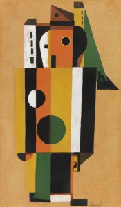 Tempera On Canvas Collection: Encounter, 1925. Creator: Hoerle, Heinrich (1895-1936)