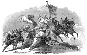 Frederic Prints: Encounter of Kabyles with French troops, 1845. Creator: Unknown