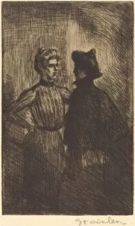 Confrontation Gallery: The Encounter (Recontre), 1902. Creator: Theophile Alexandre Steinlen
