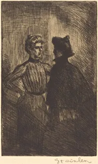 The Encounter (Recontre), 1902. Creator: Theophile Alexandre Steinlen