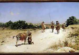 Miguel De Prints: Encuentro de Sancho Panza con el Rucio