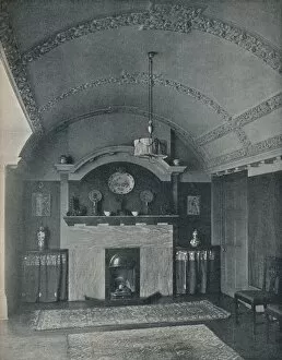 End of a Barrel-Ceilinged Dining Room, c1910