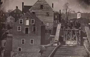 Ambrose Everett Burnside Gallery: End of the Bridge after Burnsides Attack, Fredericksburg, Virginia, 1863