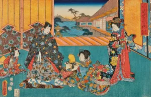 The End (Daibi), from the series The Magic Lanterns of the Red Figure (Sono sugata... 1852. Creator: Kunisada (Toyokuni III.), Utagawa (1786-1865). The End (Daibi), from the series The Magic Lanterns of the Red Figure (Sono sugata)