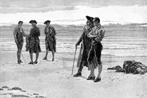Footprint Prints: The End of the Game by F. Dadd, 1881. Creator: Unknown
