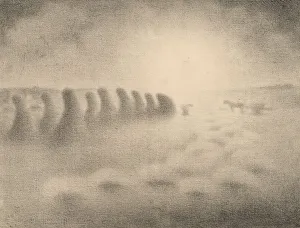 End of the Harvest, 1890s. Creator: Charles Angrand (French, 1854-1926)