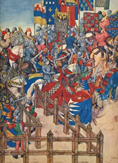 End of the Tournament at Bruges, March 11, 1392, c15th century, (1937). Artist: Emile- Aurele Van Moe