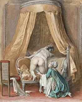 Neo Classical Prints: Enema, late 18th-early 19th century. Creator: Nicolas Lavreince