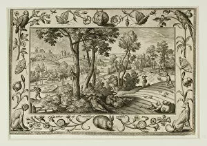 Adriaen Collaert Gallery: The Enemy Sowing Tares Among the Wheat, from Landscapes with Old