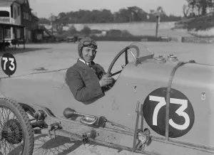Enfield-Allday of J Chance, JCC 200 Mile Race, Brooklands, 1921. Artist: Bill Brunell