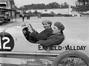 Co Driver Gallery: Enfield-Allday of Woolf Barnato at the JCC 200 Mile Race, Brooklands, 1922. Artist: Bill Brunell