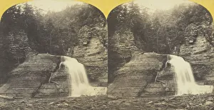 Enfield Creek, near Ithaca, N. Y. 1st, or Lowest Fall, 60 feet high, 1860 / 65. Creator: J