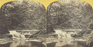 Enfield Creek, near Ithaca, N. Y. Cascade above 2d Fall, Lower Ravine, 1860 / 65. Creator: J