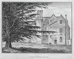 Lysons Prints: Enfield Manor House, c1792