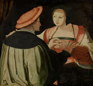 Matrimony Prints: The engagement. Creator: Leyden, Lucas, van (1489/94-1533)
