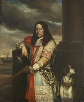 Engel de Ruyter (1649-1683), Dutch vice-admiral, 1680. Artist: Lievens, Jan (1607-1674) Engel de Ruyter (1649-1683), Dutch vice-admiral, 1680. Artist: Lievens, Jan (1607-1674)