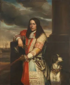 Jan Andrea Lievens Prints: Engel de Ruyter (1649-83), Vice Admiral