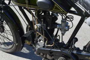 Engine Gallery: Engine of a 1927 AJS Big Port motorcycle. Creator: Unknown