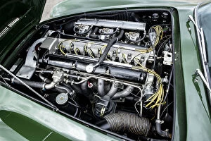 Aston Martin Db4 Collection: Engine of a 1961 Aston Martin DB4 GT previously owned by Donald Campbell