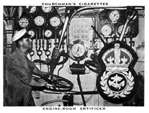 Engine-Room Artificer, 1937. Artist: WA & AC Churchman