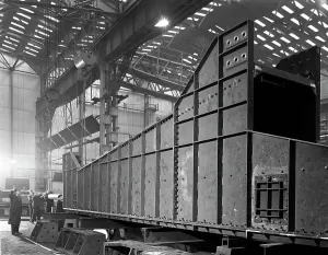 Engineers working at Husband & Co, Chesterfield, Derbyshire, 1962