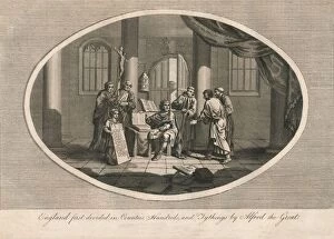 Charles Alfred Ashburton Gallery: England first divided in counties, hundreds, and tythings by Alfred the Great, c880s (1793)