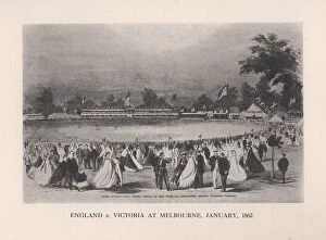England v Victoria at Melbourne, Australia, January 1862 (1912)