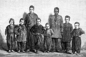 Slave Trade Prints: English acrobat boys detained by an Arab company in Constantinople