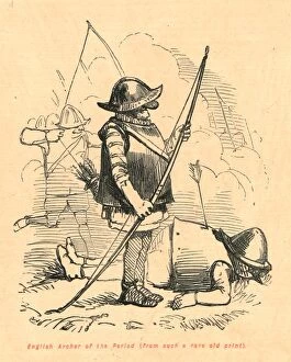 The Comic History Of England Gallery: English Archer of the Period (from such a rare old print), 1897. Creator: John Leech