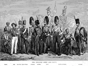 Lancers Prints: The English Army and Navy, 1854. Creator: J Gaildrau