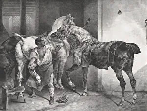 Biting Prints: The English Blacksmith, 1822. Creator: Theodore Gericault