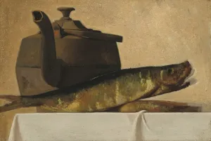 Oil On Academy Board Prints: An English Breakfast, c. 1890s. Creator: John Frederick Peto