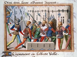 Auvergne Collection: The English being chased out of Paris, April 1436, (1484)