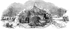 Christmas Pudding Gallery: An English Christmas Home!, 1845. Creator: Ebenezer Landells