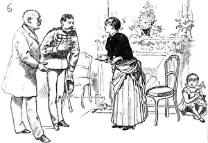 Amde Forestier Prints: An English Christmas in Paris, drawn by A. Forestier, 1883. Creator: Unknown