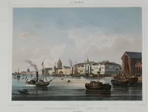 The English Embankment in Saint Petersburg, 1840s