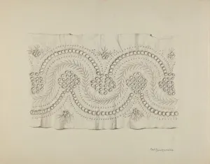 Buergerniss Carl Prints: English Embroidery, 1935 / 1942. Creator: Carl Buergerniss