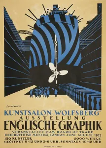 English graphic at the Kunstsalon Wolfsberg, 1923. Creator: Wadsworth, Edward Alexander (1889-1949)