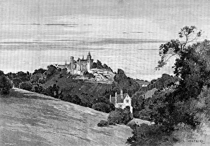 Loye Charles Auguste Prints: English Homes No. XLIII: Alton Towers, 1898. Creator: Barbant