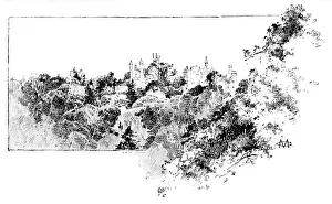 Staffordshire Prints: English Homes No. XLIII: Alton Towers, 1898. Creator: Unknown