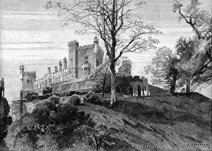 Leicestershire Prints: English Homes - No. XXIII: Belvoir Castle: corner view from the Private Gardens