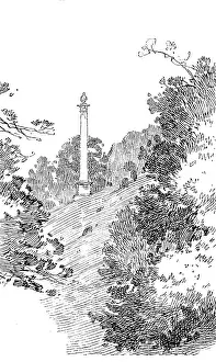 Saffron Walden Prints: English Homes - No. XXIV. Audley End: monument