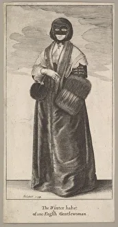 English Lady in Winter Costume (The Winter habit of ane English Gentlewoman), 1644