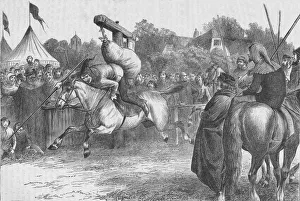 English merry-making in the 14th century: tilting at the quintain, 1905