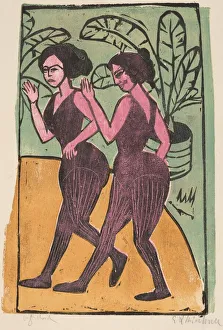 Kirchner Ernst Prints: English Step Dancers, 1911. Creator: Ernst Kirchner