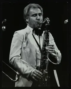 Hatfield Prints: English Tenor saxophonist Stan Robinson playing at the Forum Theatre