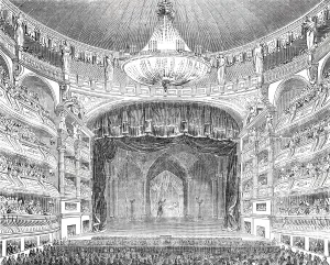 Othello Prints: English theatricals at Paris - the Salle Ventador, 1844. Creator: Unknown