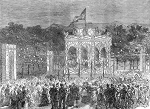 Place Darmes Prints: The English Volunteers at Ghent: open-air festival in the Place d'Armes